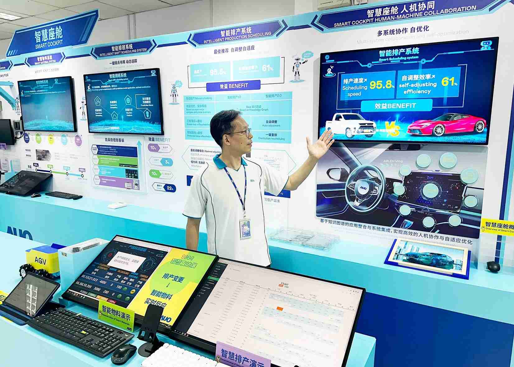 人生就是博厦门将5G+ABC技术串联生产管理全流程，，，打通研发、、采购、、、、生管、、、制程、、、设备、、、、质量等产品全生命周期制造流程，，完成数字化设计、、、智慧供应链、、、智能座舱、、、、全流程设备管理、、数据驱动优化、、智慧在线检测、、、、智慧品管等自适应生产模式升级